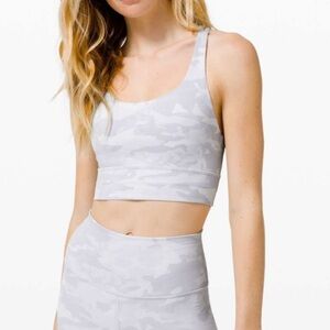 Size 2 White Camo Lululemon Energy Bra